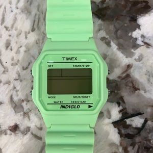 Timex Indiglo Neon Green Watch